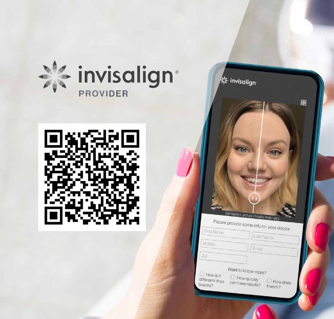 Get a preview of what your smile could look like with our invisalign app